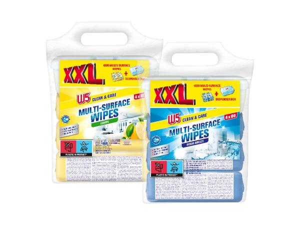 Multi surface wipes