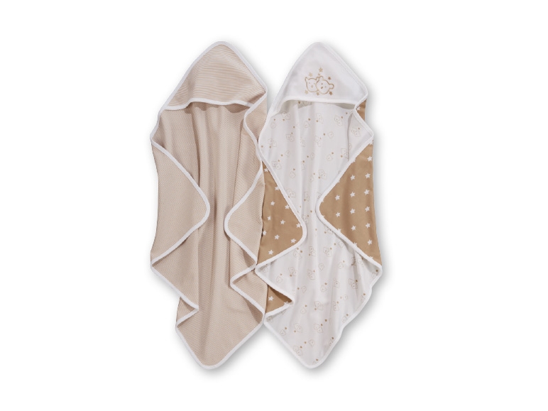 LUPILU Baby Swaddle Blanket with Hood 75x75cm