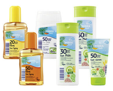 OMBRA SUN
PROTECTION SOLAIRE DURABLE/TRANSPARENTE/ PEAUX SENSIBLES
