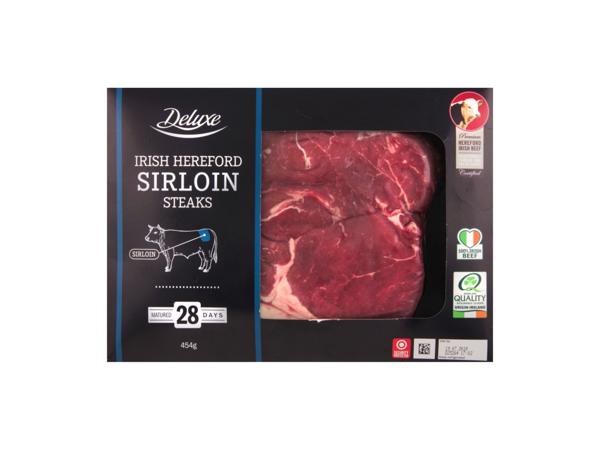 DELUXE Irish Hereford Sirloin Steaks