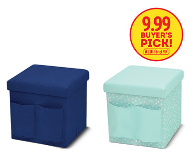 SOHL Furniture Foldable Storage Ottoman