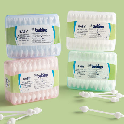 Cotons-tiges pour bébés, 50 pcs