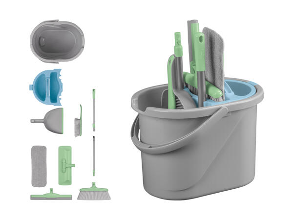 Accessoires de ménage avec organisateur, 8 pièces