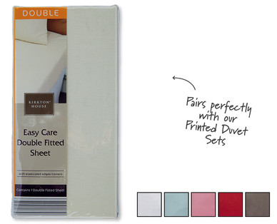 Easy Care Double Fitted Sheet