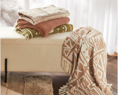 Textured Chenille Throw