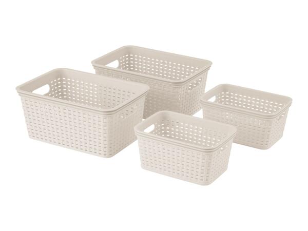 Livarno Home Storage Basket Set - Cream