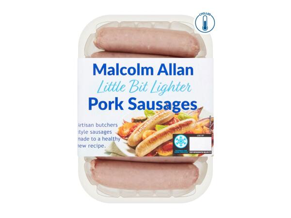 Malcolm Allan Little Bit Lighter Pork Sausages