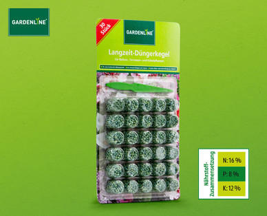 GARDENLINE Balkonpflanzen-Düngerkegel
