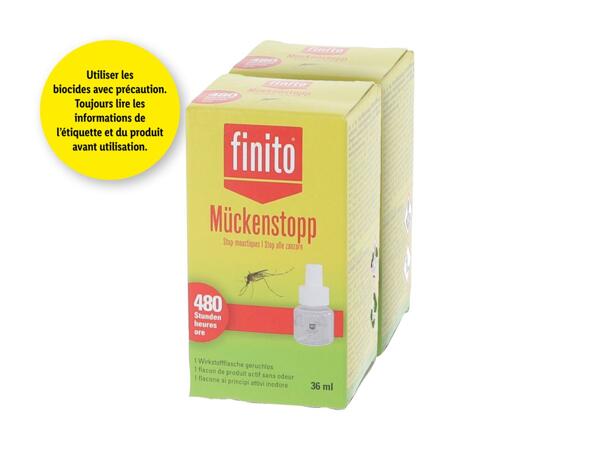 Stop-moustiques finito, recharge, pack de 2