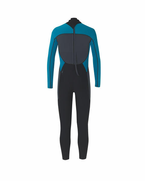 Crane Black Men's Full Wetsuit