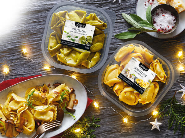 Frische gefüllte Eierteigware