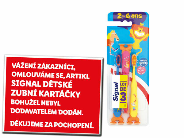 SIGNAL DĚTSKÉ ZUBNÍ KARTÁČKY