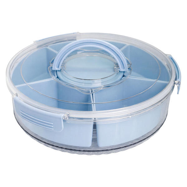 Crofton Blue Round Snackle Box