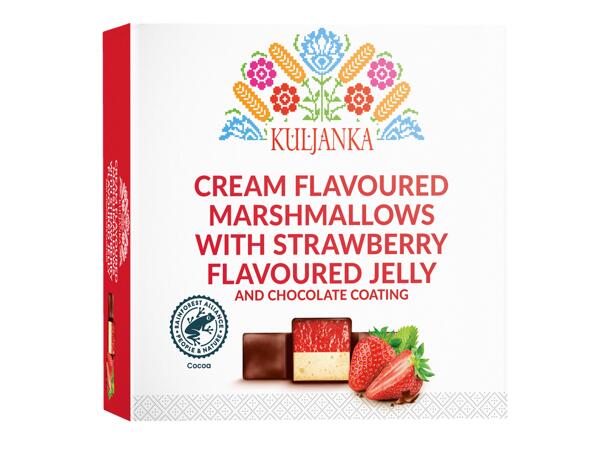 Chocolate Marshmallows with Flavoured Jelly