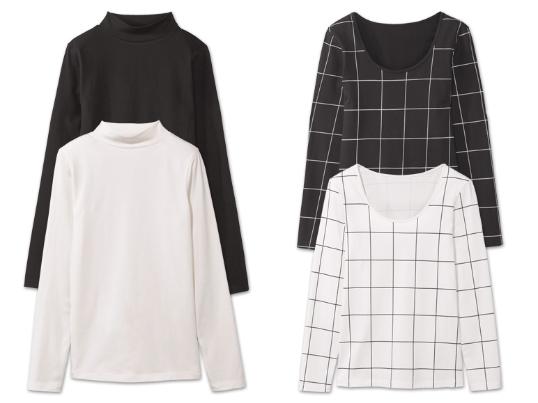 ESMARA(R) Damen Langarmshirts, 2 Stück