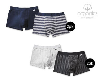 Men's Briefs 3pk or Trunks 2pk - Made with Organic Cotton