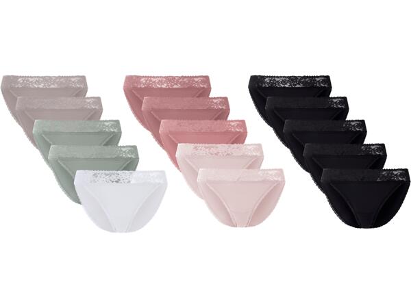 Trosor med spets, 5-pack