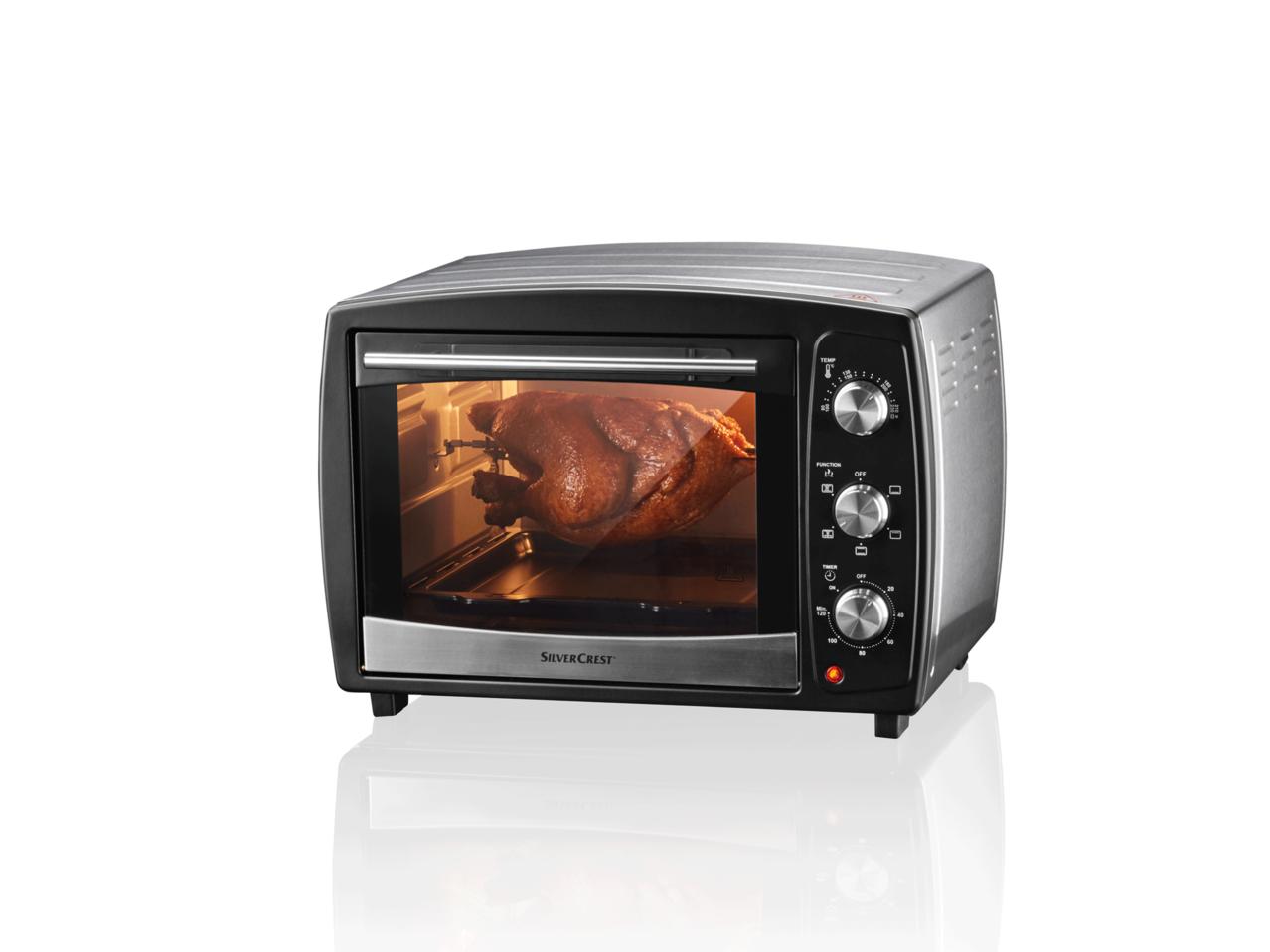 Silvercrest Kitchen Tools 1,500W 25L Electric Oven & Grill with Rotisserie
