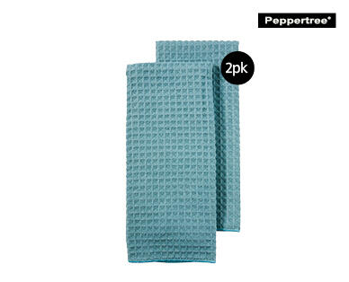 Waffle Microfibre Tea Towel 2pk