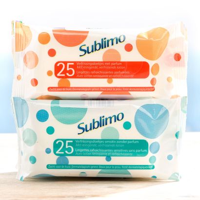 Lingettes rafraîchissantes, pack de 5