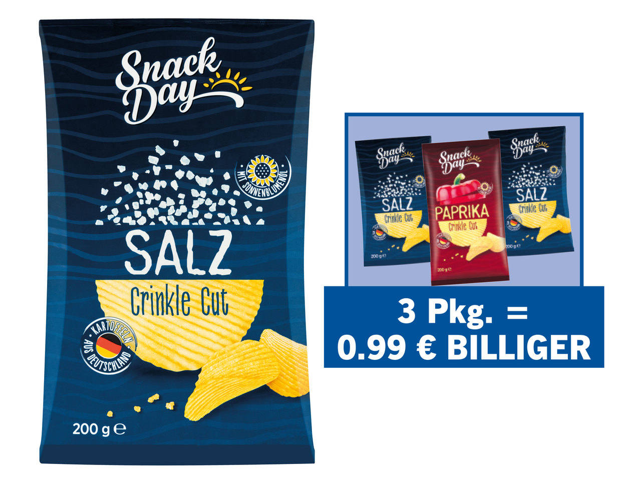 SNACK DAY Riffle-Chips