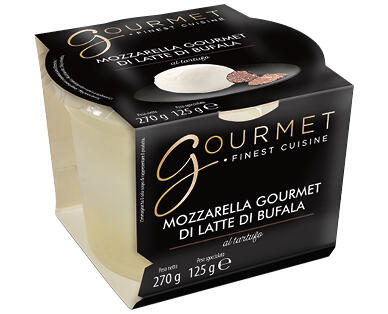 GOURMET 
 MOZZARELLA DE BUFFLONNE À LA TRUFFE