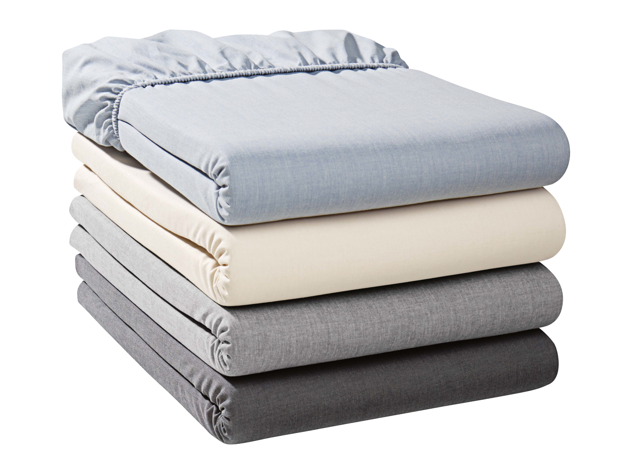 Drap-housse en coton Chambray