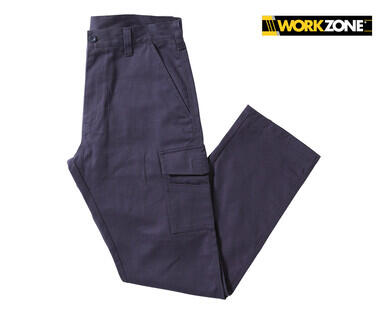 Men's Navy or Reflective Cargo Work Pants