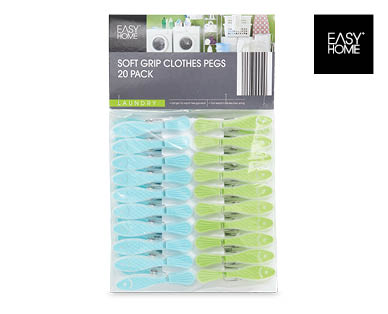 Soft Grip Clothes Pegs 20pk