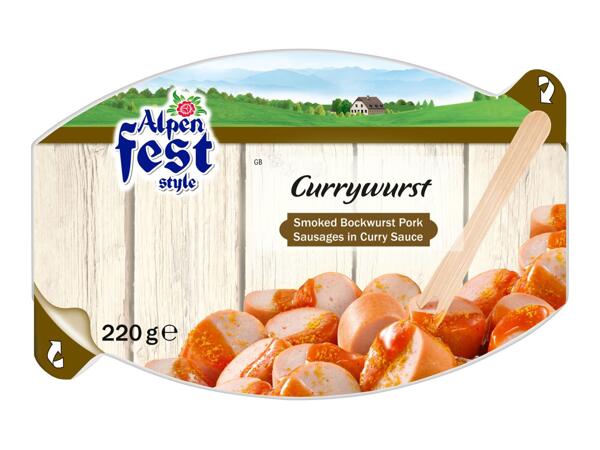 Alpenfest Curry Bockwurst