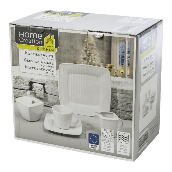 HOME CREATION KITCHEN(R) 				Koffieservies, 20-delig