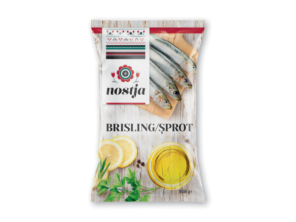 Hele brislinger, makreller eller sardiner