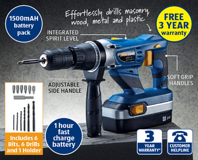 24V Cordless Hammer Drill