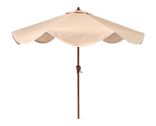 Belavi 9 Foot Scalloped Market Umbrella