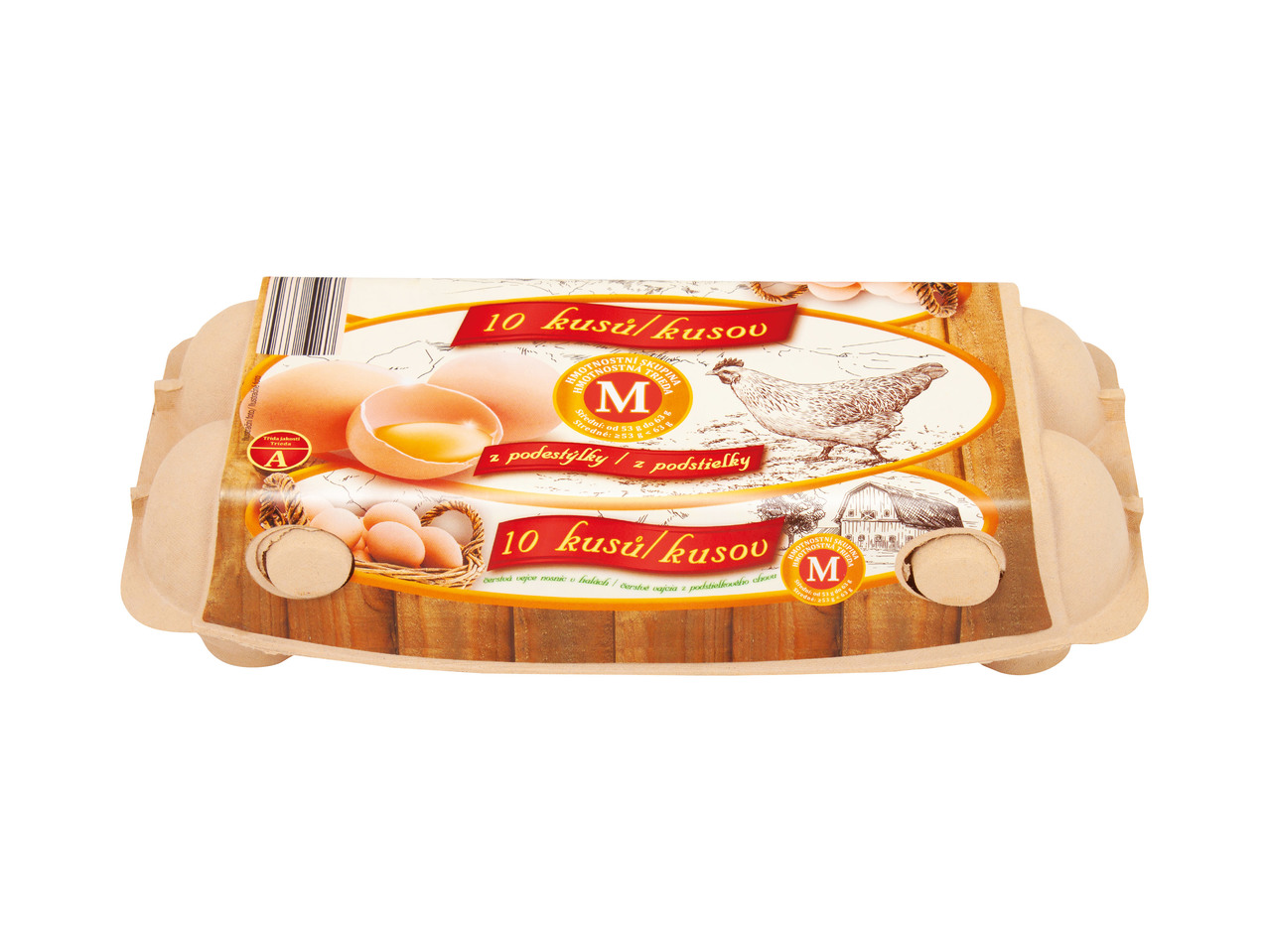 ČERSTVÁ VEJCE „M" Z PODESTÝLKY
