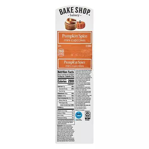 Pumpkin Spice Flavored Mini Cupcakes, 12 count
