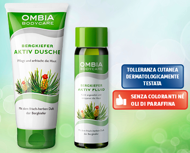 Linea di trattamento attiva OMBIA BODYCARE