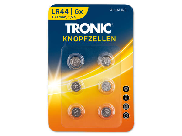 Knopfzelle, 6 Stück