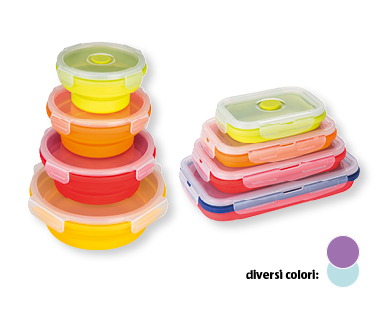 Set di lunchbox in silicone, 4 pezzi CROFTON(R)