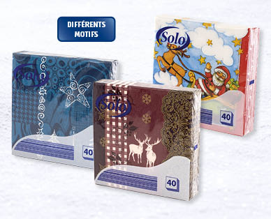 Serviettes de Noël SOLO