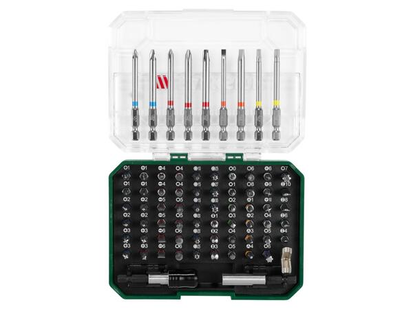 Bit set, 71 pieces or bit & socket set, 56 pieces