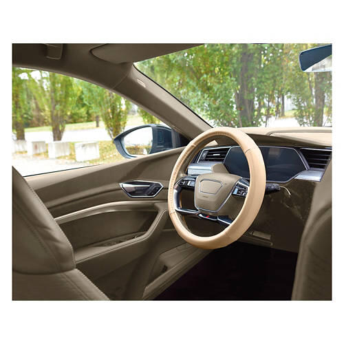 Car & SUV Steering Wheel Cover, Beige