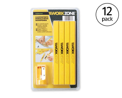 Carpenter's Pencils with Sharpener
