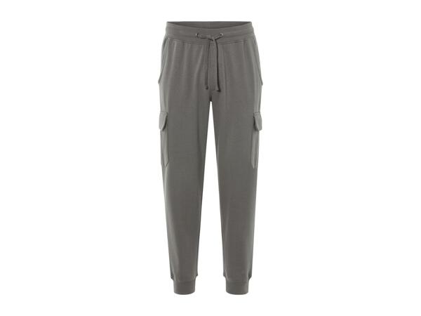 Livergy Men's Cargo Joggers - Grey