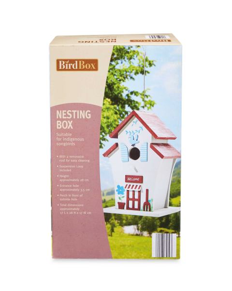Bird Box Brown/Grey Nesting Box