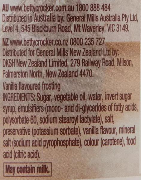 Vanilla Flavoured Frosting 400g