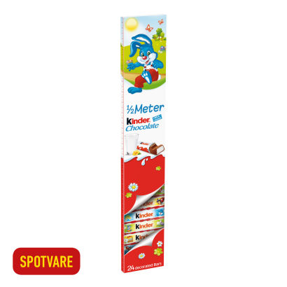 KINDER 
½ meter chokolade