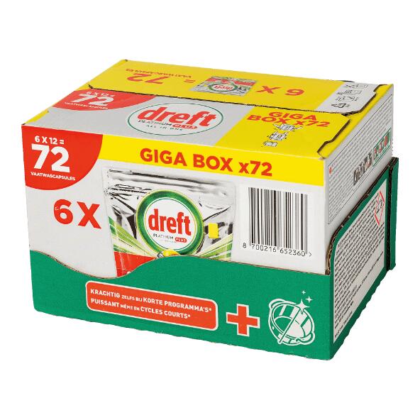 DREFT(R) 				Platinum-Plus-Spülmaschinentabs, 72 St.