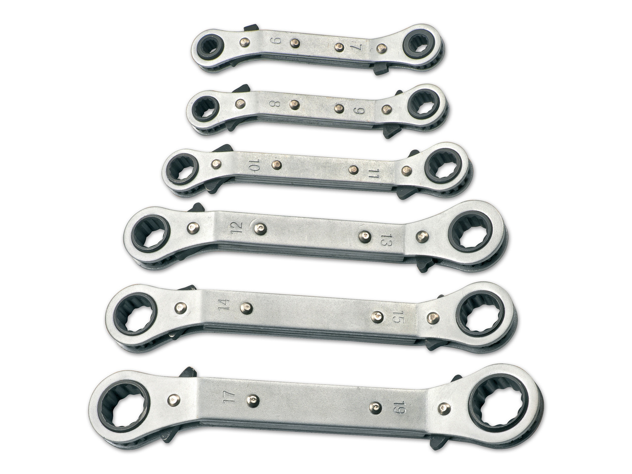 POWERFIX(R)PROFI+ Ratschen-Ringschlüssel-Satz, 6-teilig