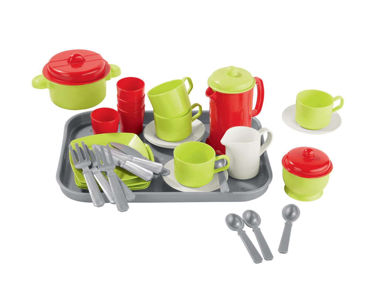 ECOIFFIER Plastic Food/Cutlery Sets